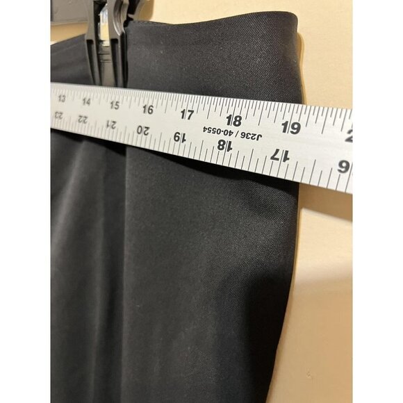 Lafayette 148 New York Zip  Barrow Stretch-Wool Pants Size 16 Black - Picture 6 of 9